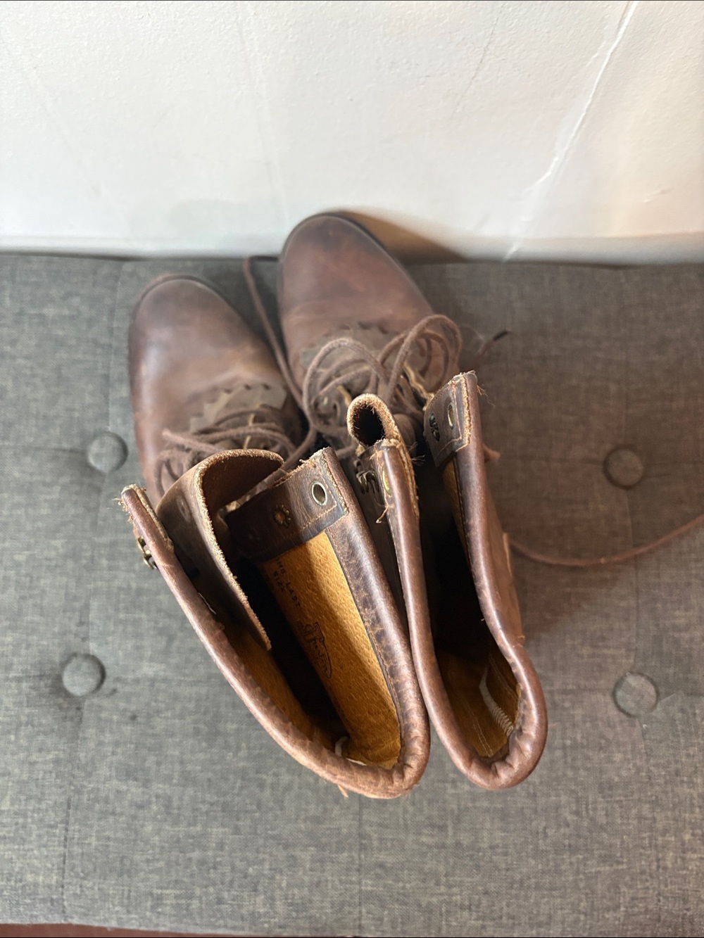 Vintage Justin Lace-Up Ankle Booties - Picture 3 of 10